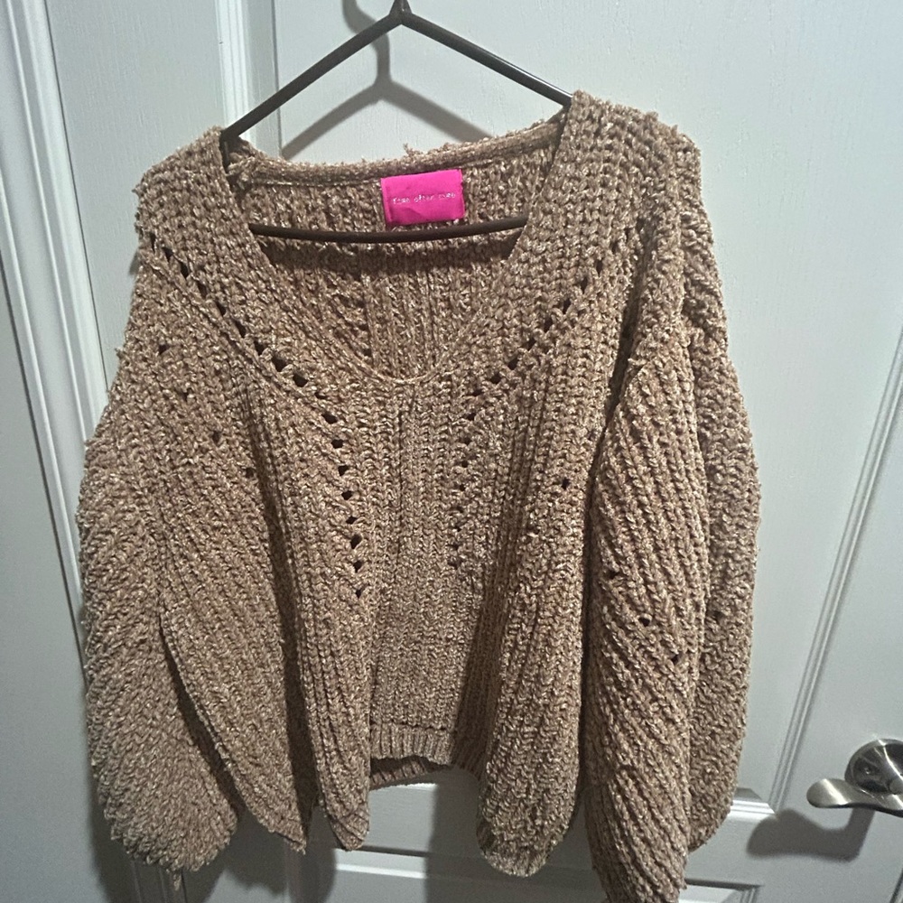Chunky Knit Tan Sweater